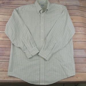 L.L. BEAN MEN'S PLAID BUTTON UP L/S SHIRT 16-33